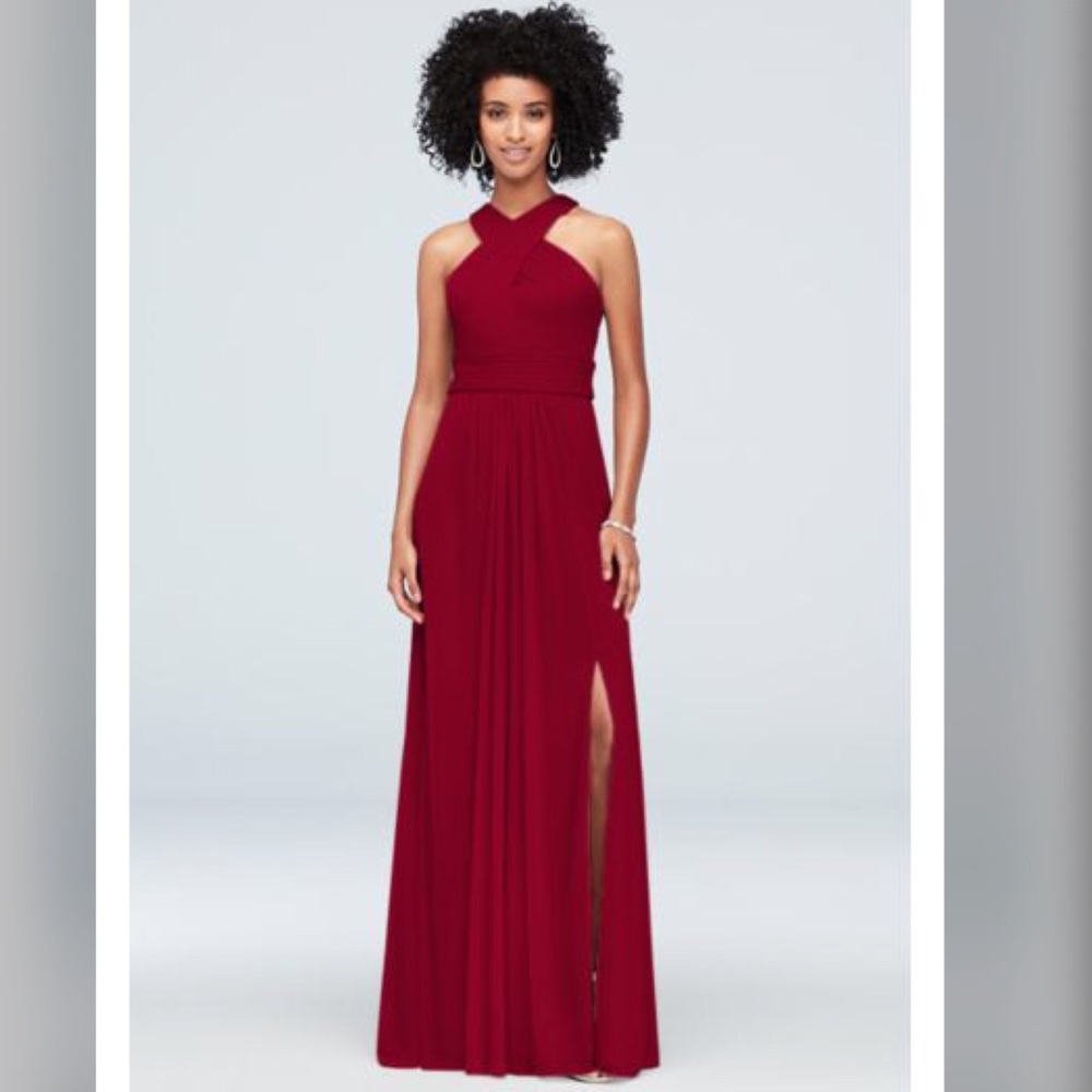 Plus size bridesmaid dress Wine color size 18.